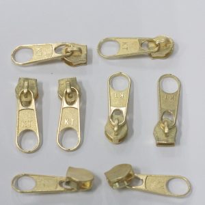 Cursor Para Zíper N° 5 Dourado - Pacote com100 Unidades