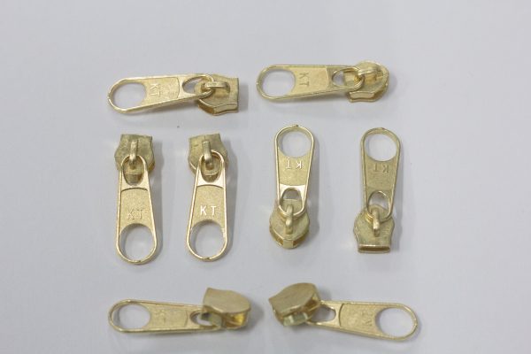 Cursor Para Zíper N° 5 Dourado - Pacote com100 Unidades